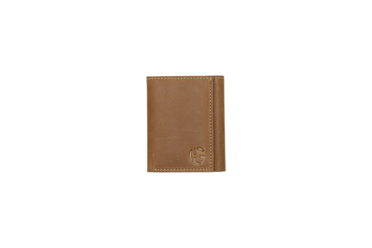Sandstone Fold Trifold Wallet for Men By Galactic leather