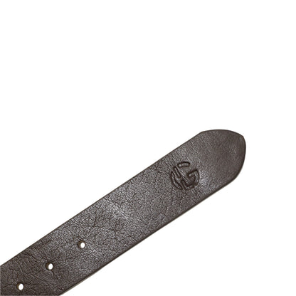 Garrison Brown Leather Belt for Men By Galactic leather