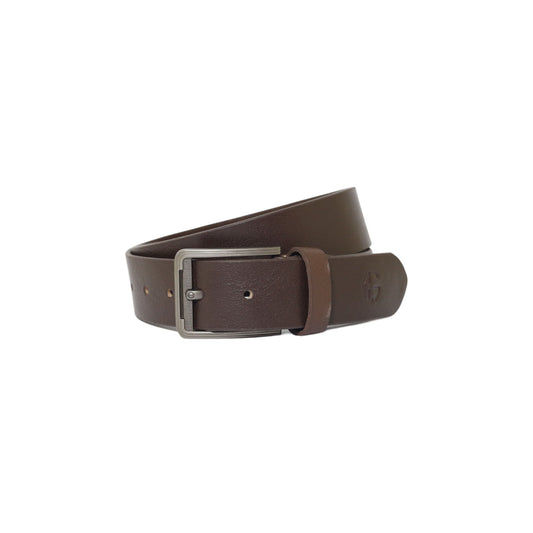 Garrison Brown Leather Belt for Men By Galactic leather